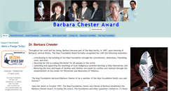 Desktop Screenshot of barbarachesteraward.hopifoundation.org