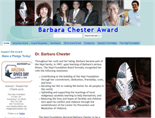 Tablet Screenshot of barbarachesteraward.hopifoundation.org